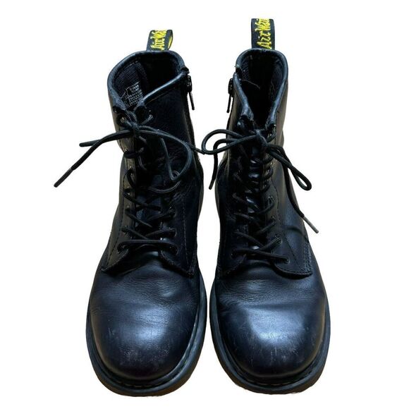 Dr Martens AW004 Black Delaney Leather Side Zip Boots Mens Size US 4 Womens US 5 - Picture 2 of 10